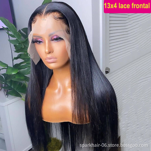 150% 180% Density HD Lace Human Hair Wigs For Black Women,Wholesale Brazilian Virgin Hair Transparent Full Lace Front Wig